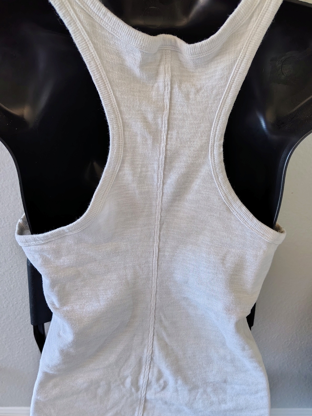 CAbi Cream Ribbed Racerback Tank - Picture 3 of 5